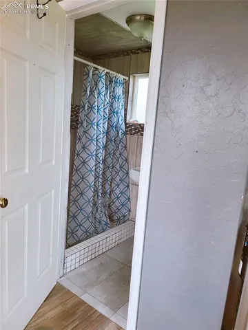 a view of a small bath room