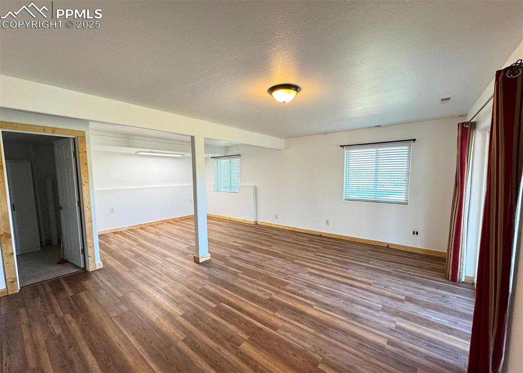 61 Muskrat Lake View Divide, CO 80814 - Photo 33 of 50 an empty room with wooden floor and window