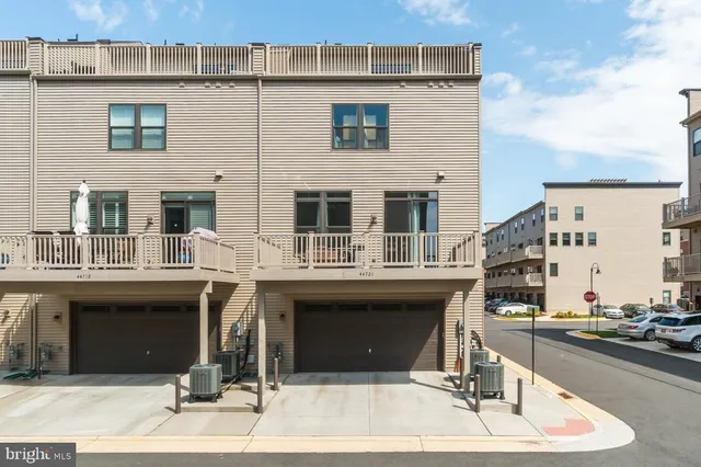 a large building with a white roof