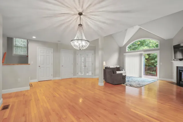 a very nice looking room with a large window