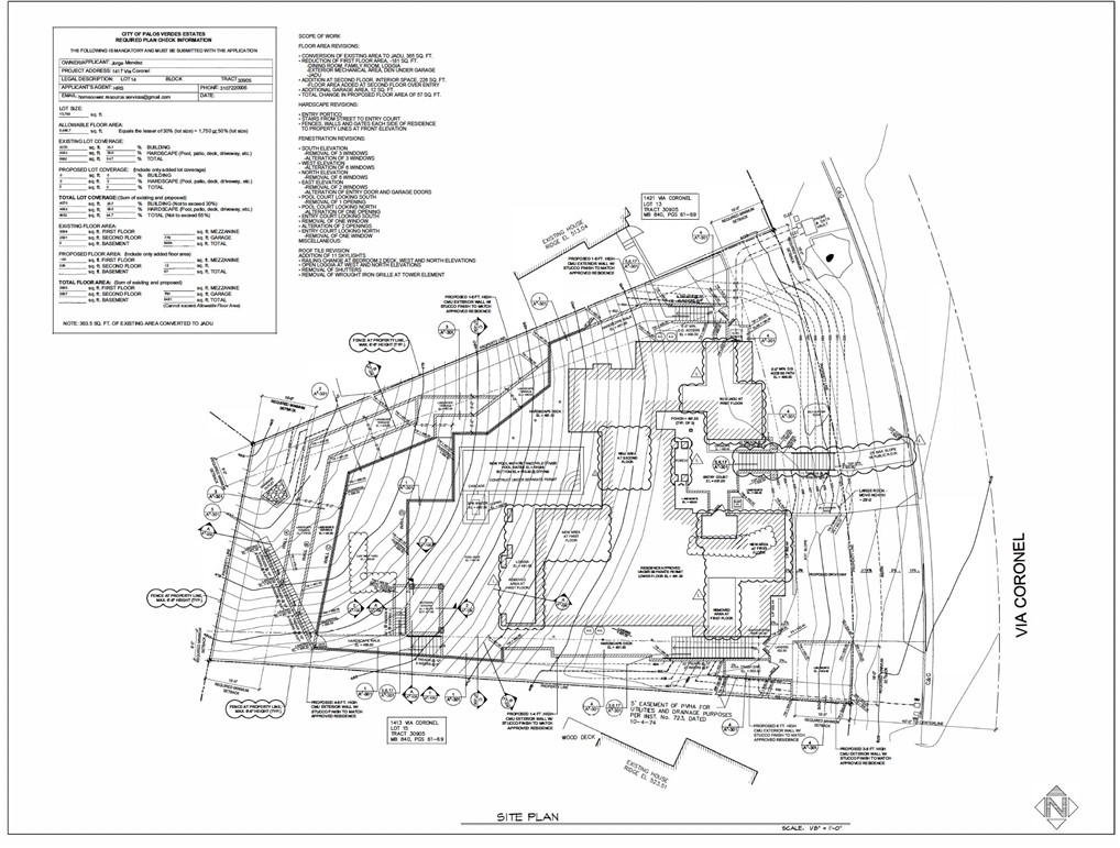 1417 Vía Coronel Palos Verdes Estates, CA 90274 - Photo 9 of 9 a black and white photo of a room