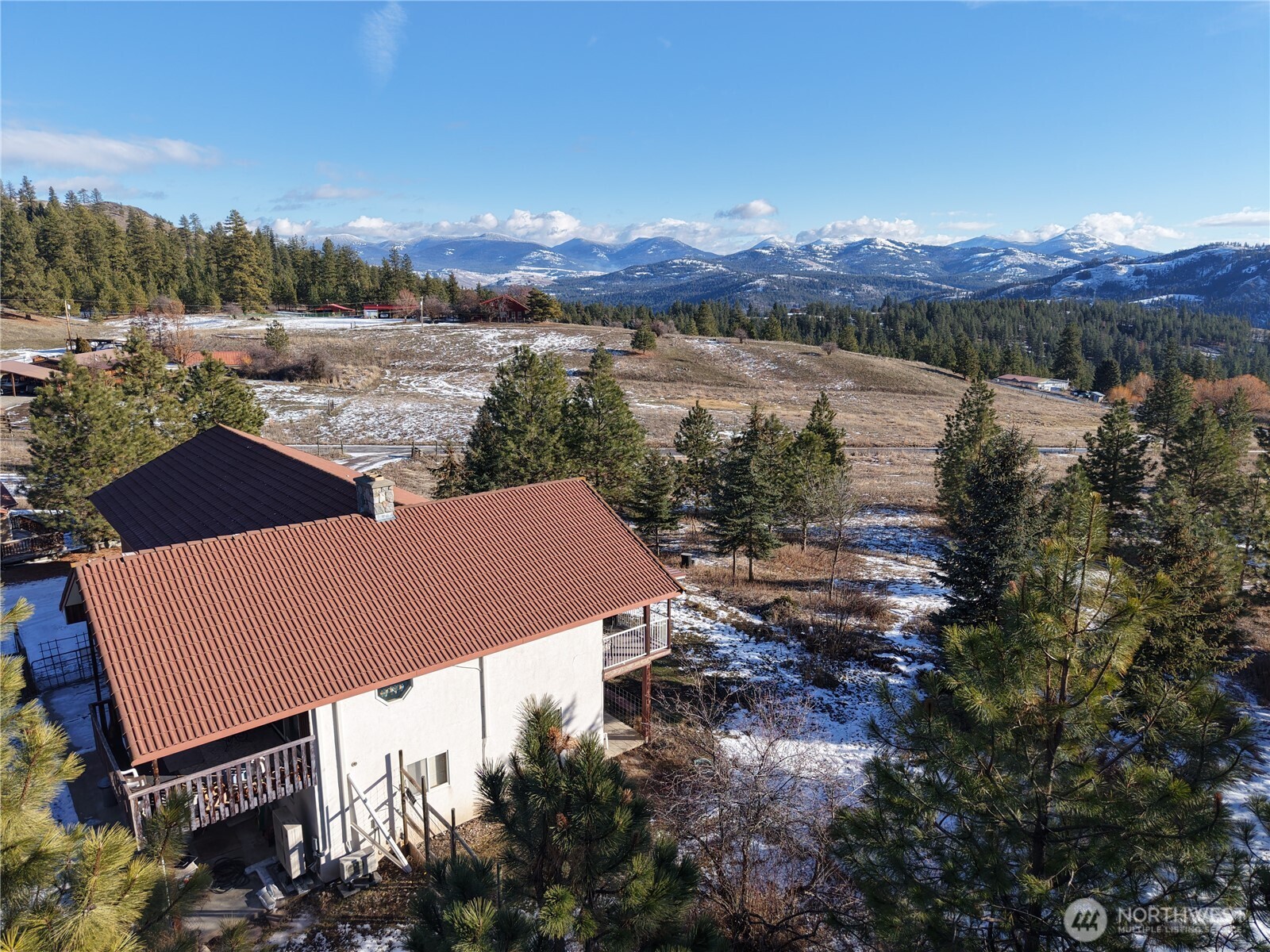 55 Gold Mountain Road Republic, WA 99166 - Photo 27 of 40 a view of a terrace with a lake view