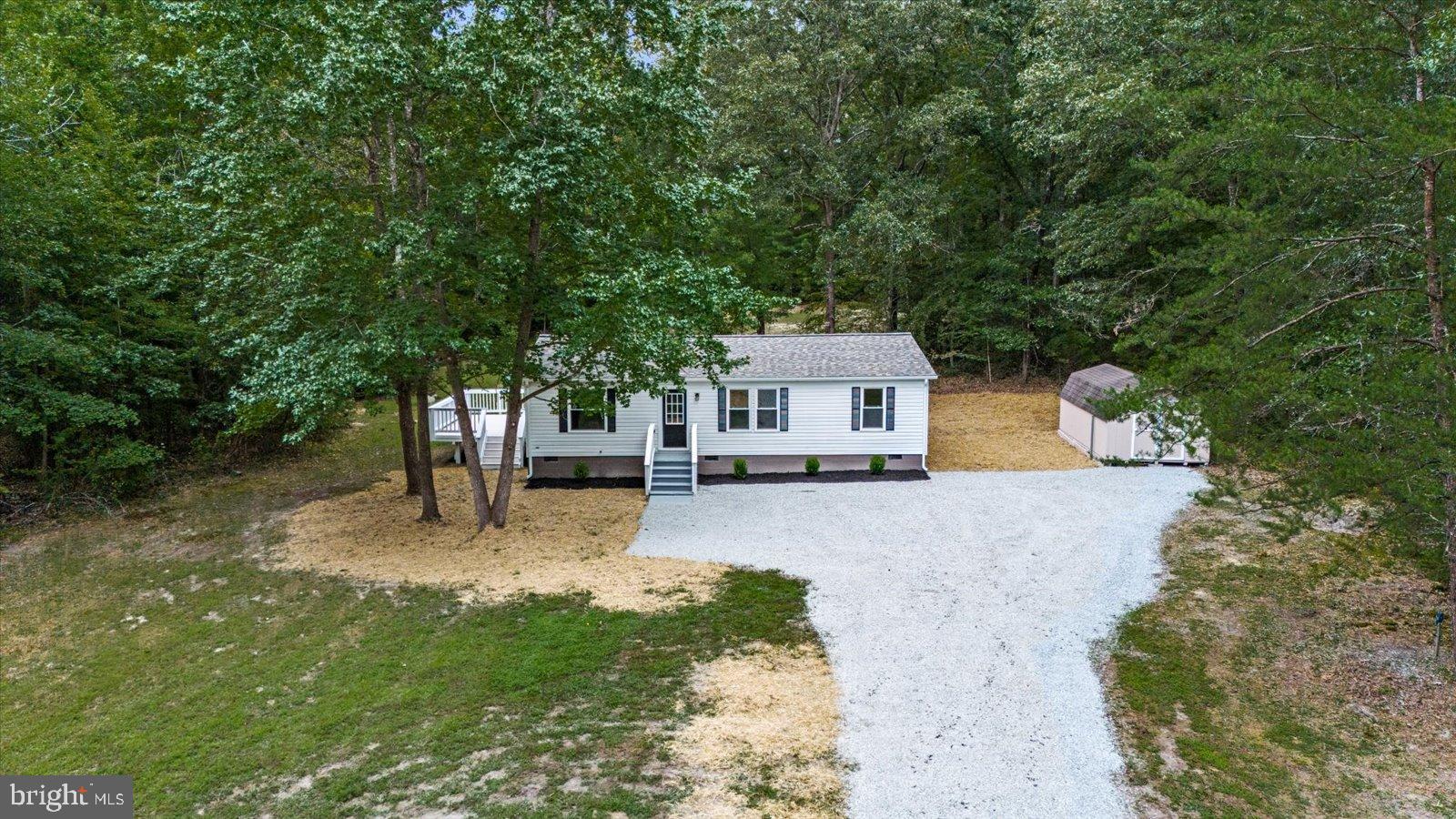 Charming home nestled in serene woodlands.