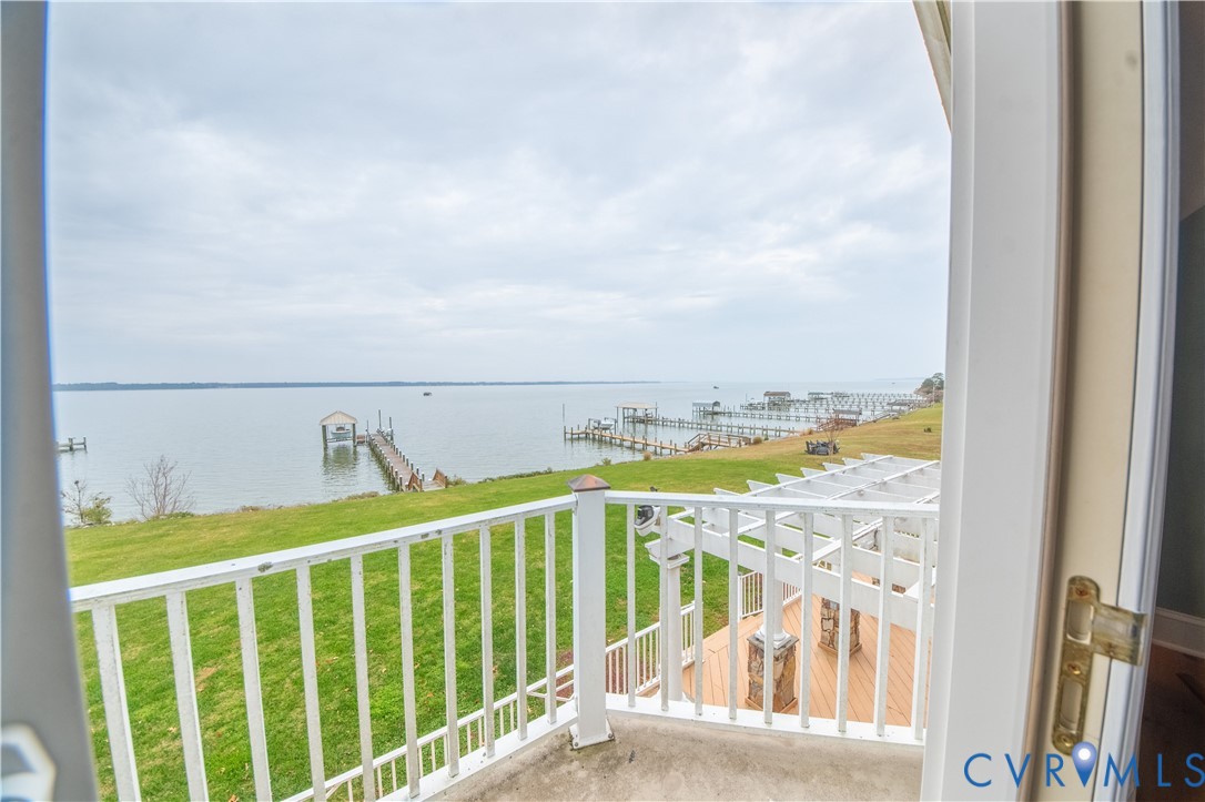 463 Rockingham Road Dunnsville, VA 22454 - Photo 31 of 47 balcony looking down stream