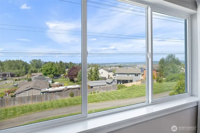 a view of a city from a window