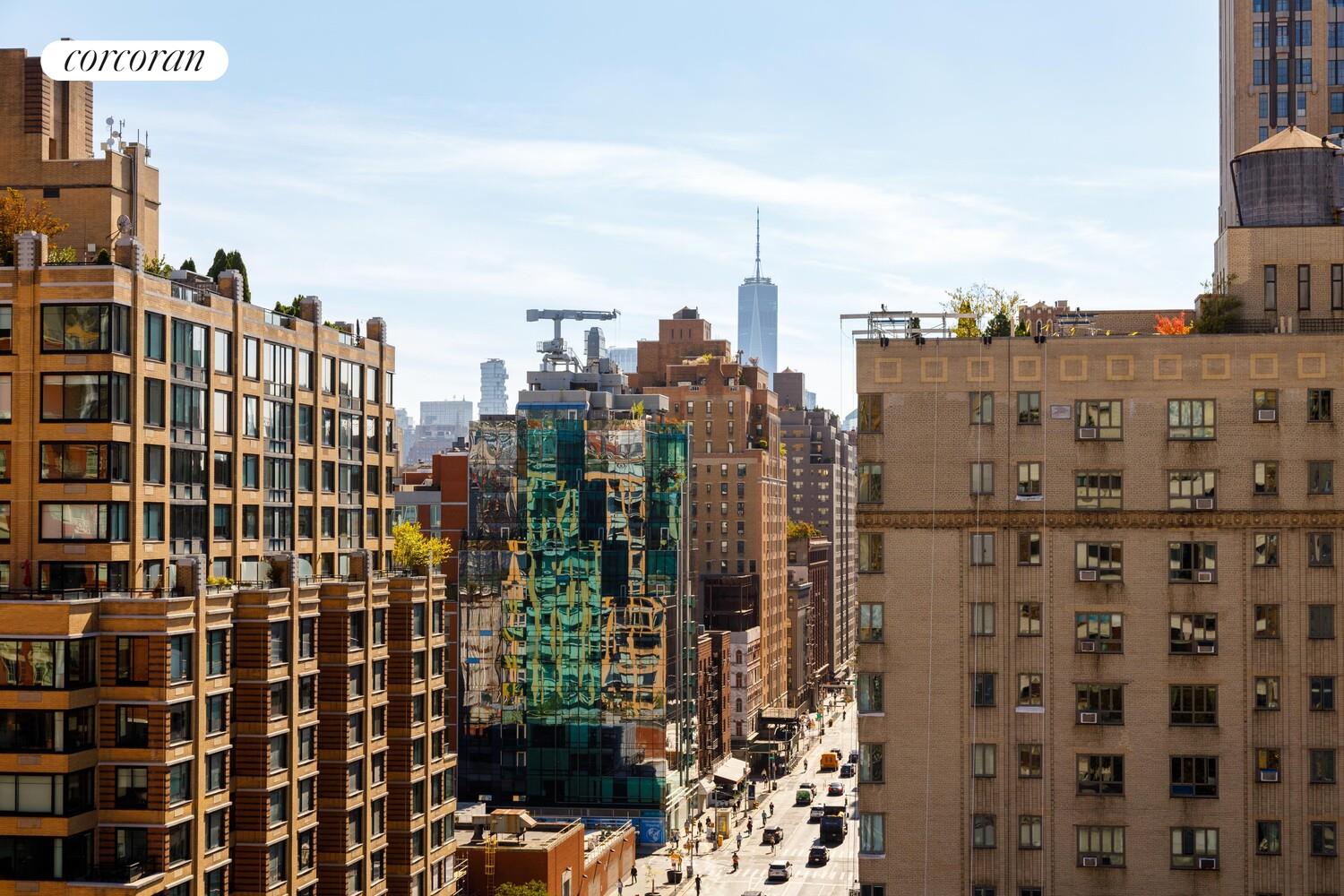 201 West 21st Street, Unit 14F Manhattan, NY 10011 - Photo 7 of 10 a view of a city with tall buildings