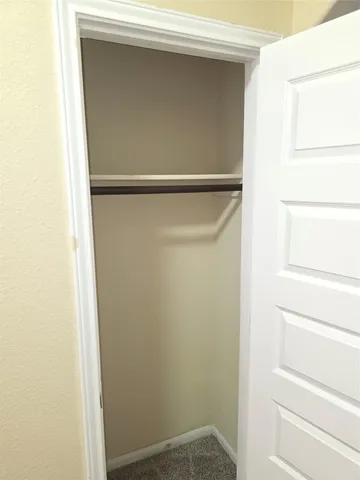 a close view of closet
