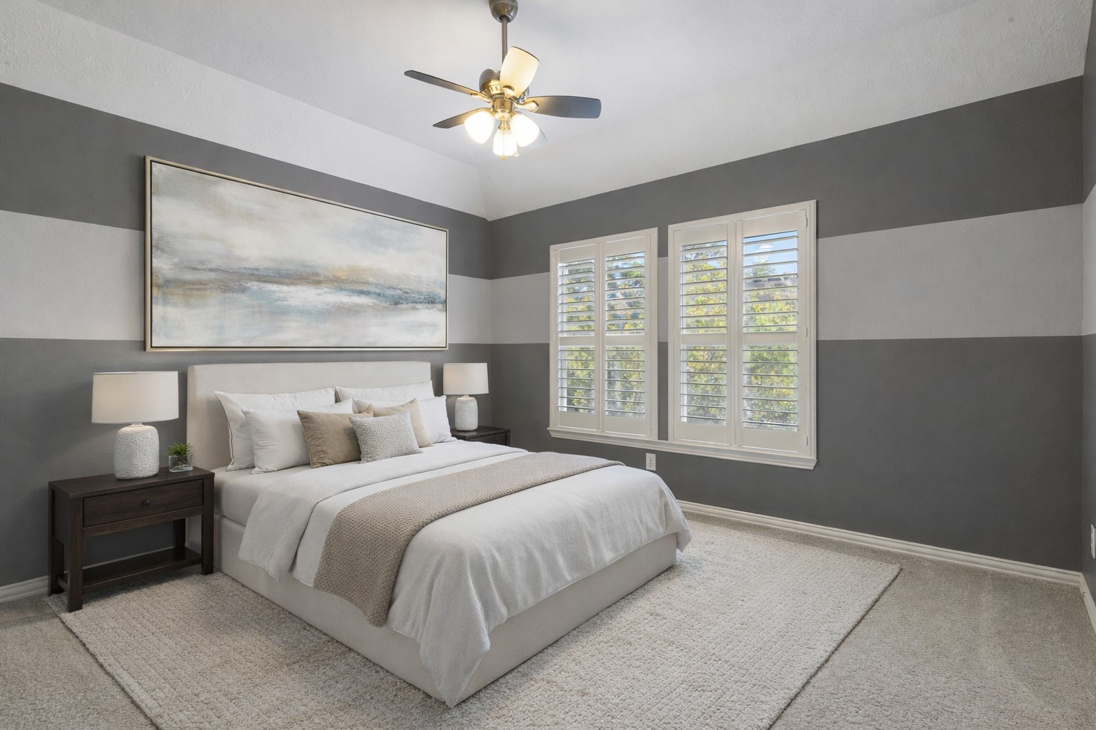 80 West Frontera Circle Spring, TX 77382 - Photo 22 of 28 Virtually staged. All secondary bedroom are oversized with plantation shutters.