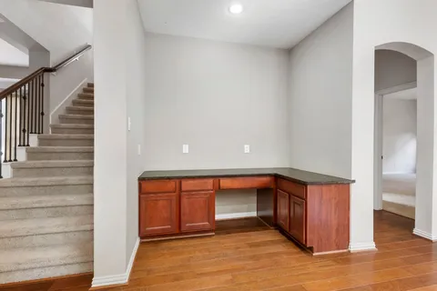 a view of front door with hallway