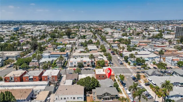 an aerial view of a city