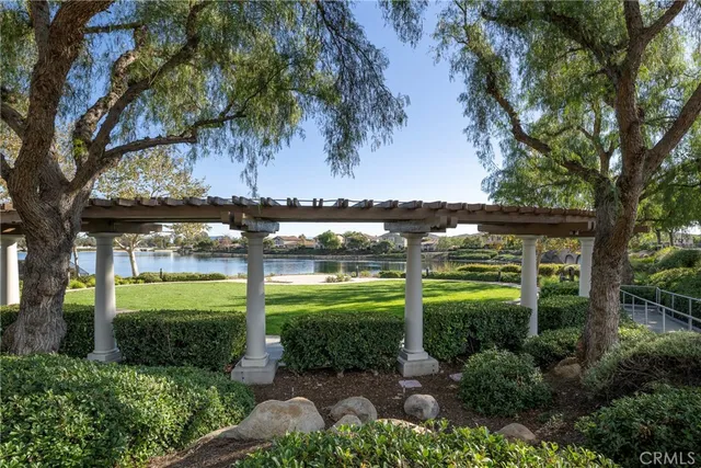 a view of a bench and table in the patio