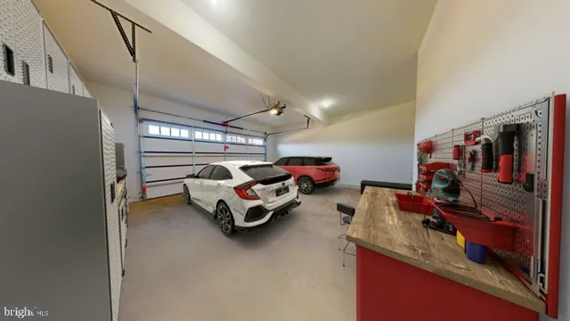 a view of a room with wooden walls