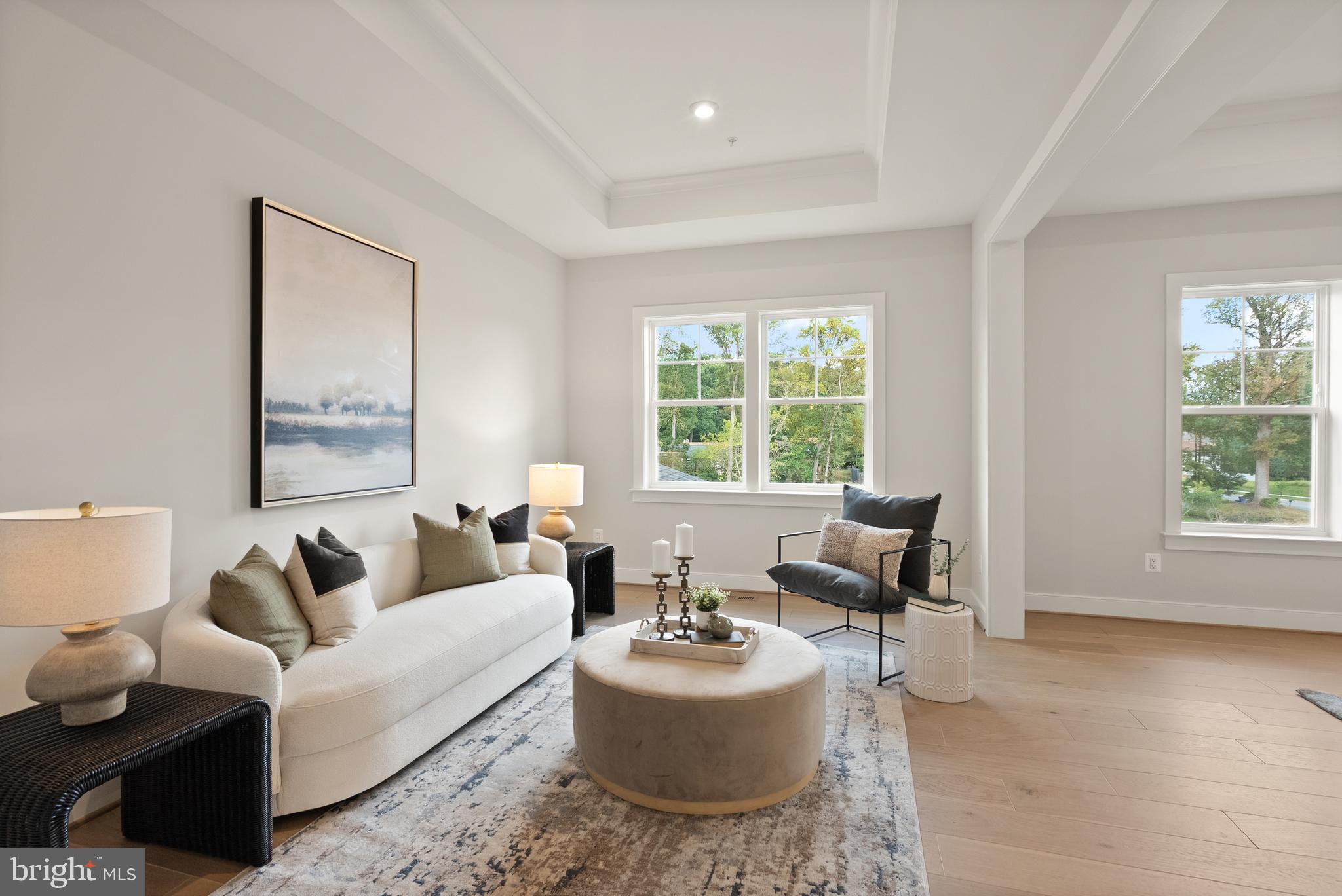 7203 Barnett Road Bethesda, MD 20817 - Photo 18 of 29 a living room with furniture and floor to ceiling windows
