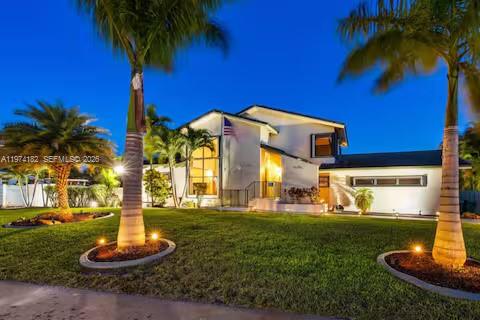 6140 Southwest 56th Court Davie, FL 33314 - Photo 68 of 69 Palm-lined driveway leads to contemporary luxury home!