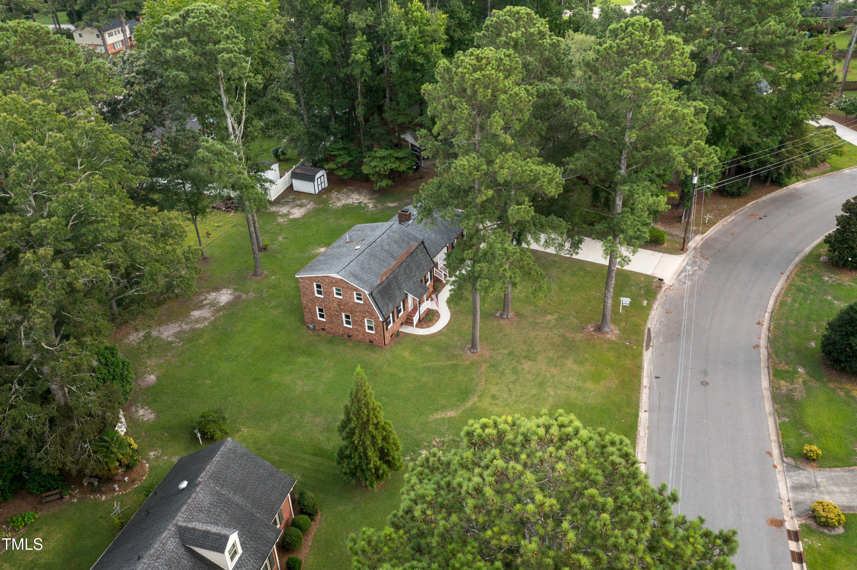 1604 Brunswick Drive Dunn, NC 28334 - Photo 39 of 43 an aerial view of a house with a yard