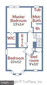 7900 Bent Bough Road Severn, MD 21144 - Photo 55 of 58 Upper Level Floor Plan