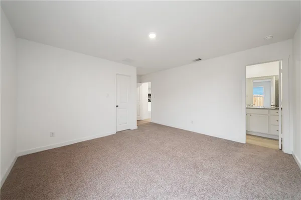 a view of an empty room