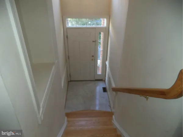 a view of stairs