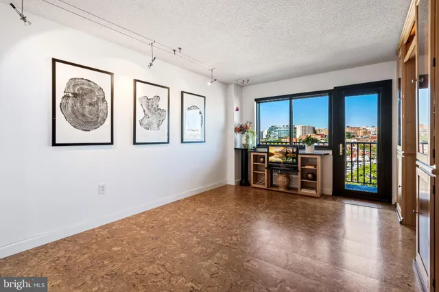 a view of a livingroom with furniture and window