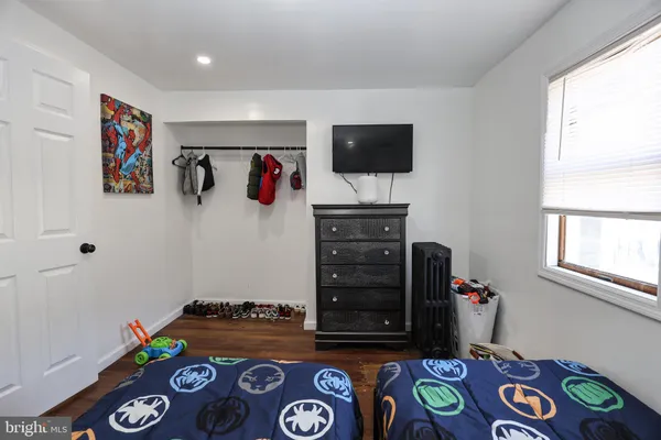 a room with toys and a window
