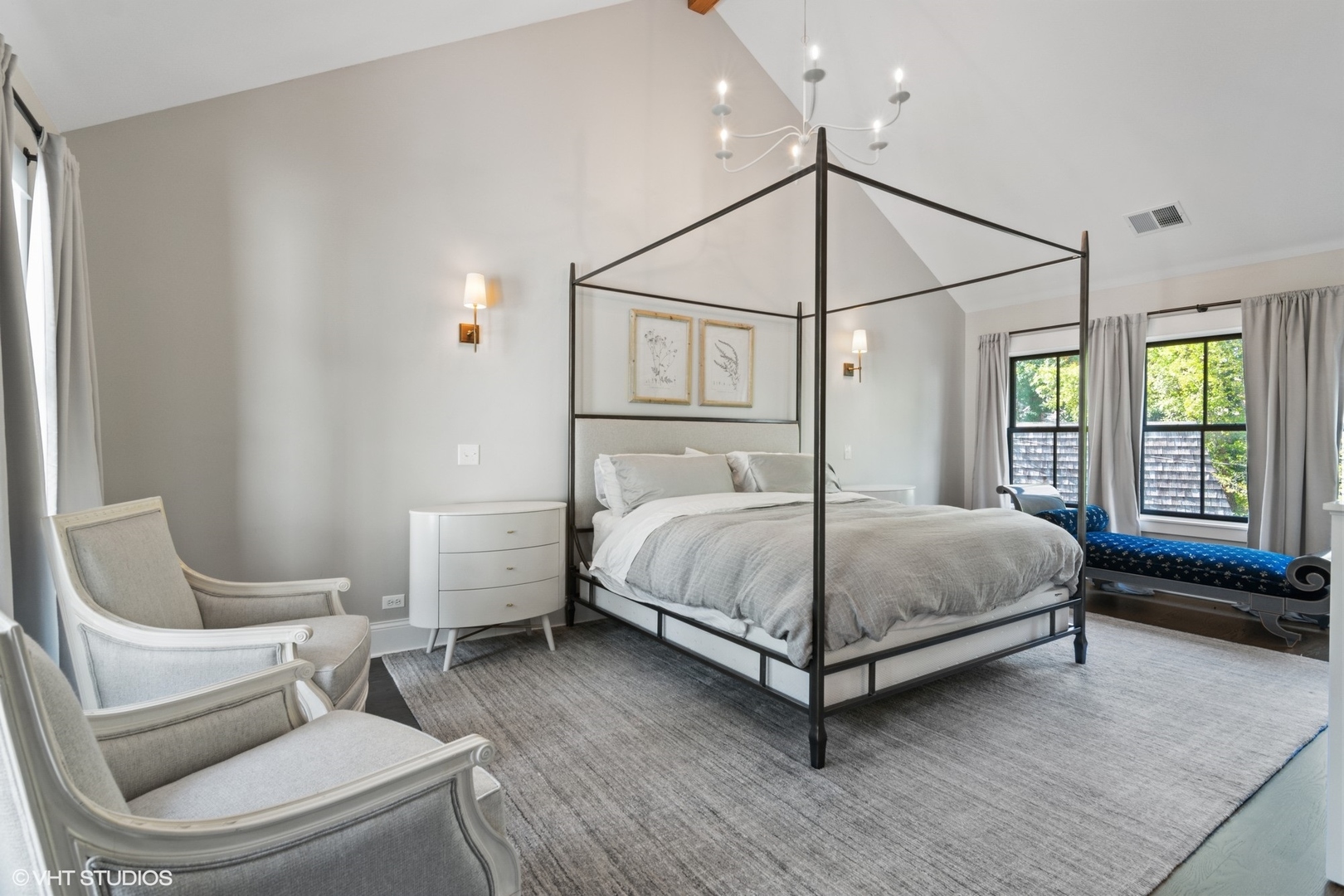 735 Baldwin Road Highland Park, IL 60035 - Photo 12 of 30 a bedroom with a bed couch and window