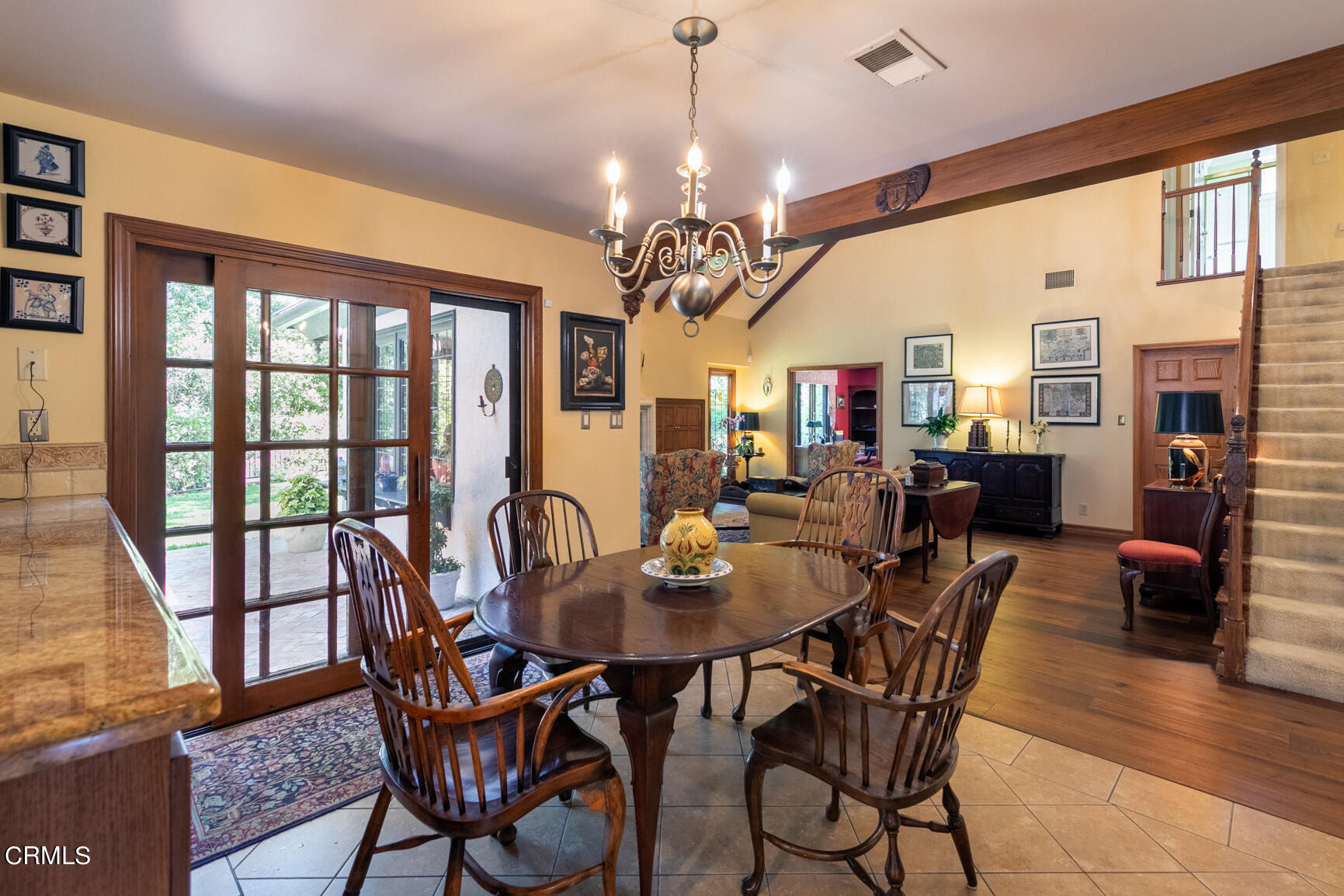 930 Ellington Lane Pasadena, CA 91105 - Photo 27 of 65 a view of a dining room with furniture window and wooden floor
