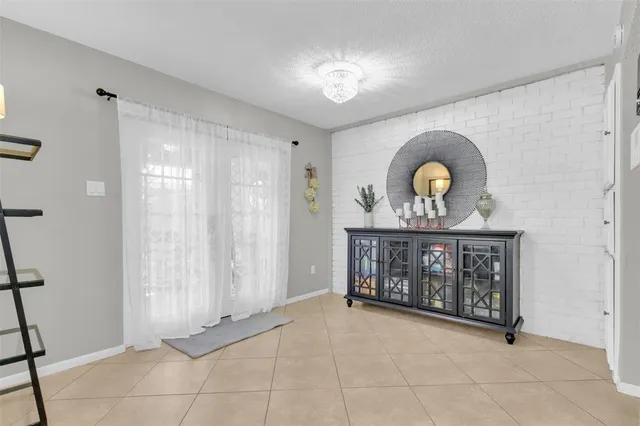 a view of an entryway with a window