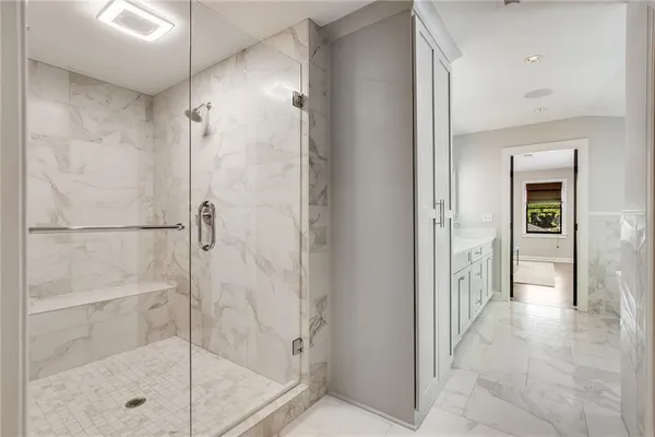 a view of a house with backyard sitting area and garden