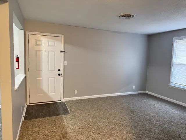 a view of an empty room