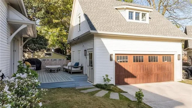 a view of a house with a patio