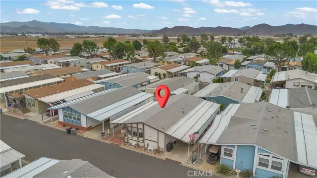 a view of city and mountain