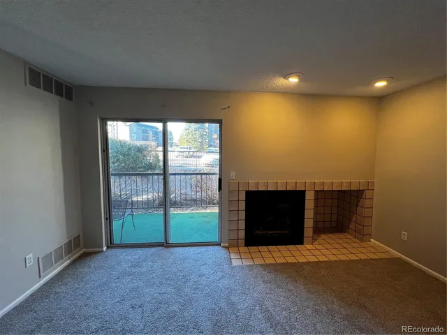 a view of a room with an empty room