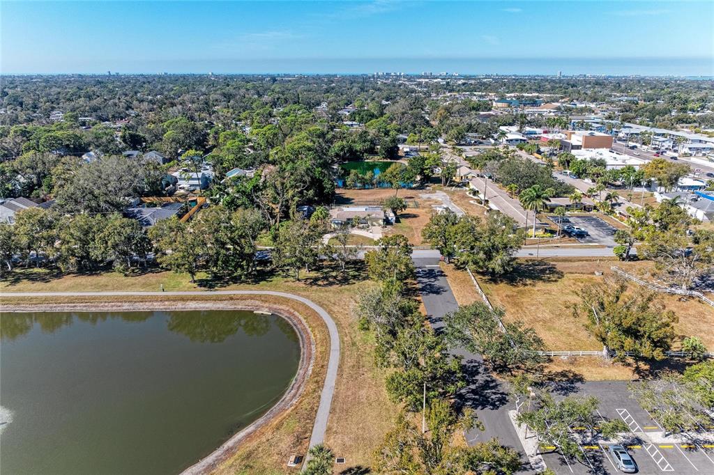 4010 South Lockwood Ridge Road Sarasota, FL 34231 - Photo 43 of 48 an aerial view of a houses with a lake view