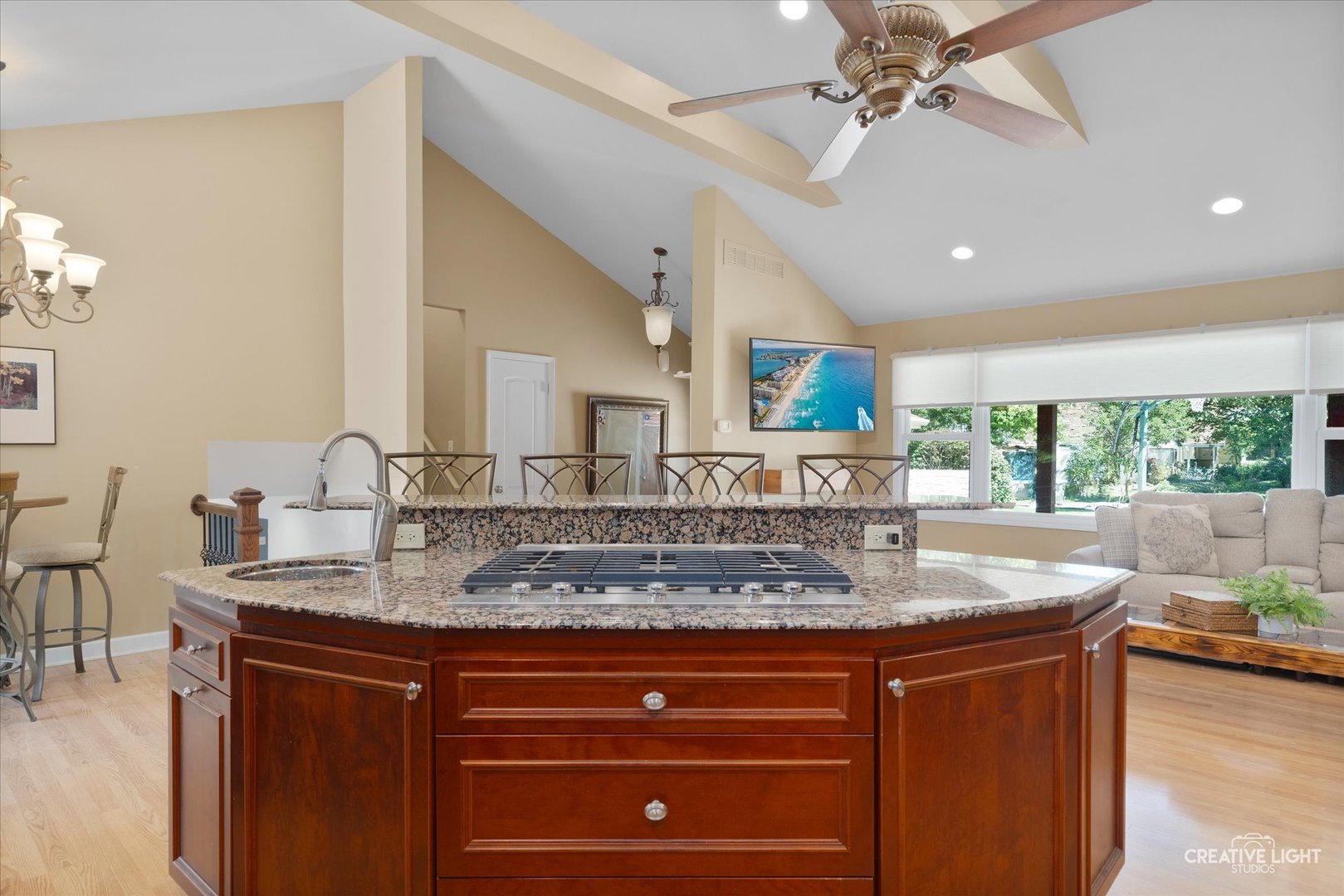 201 Pepperidge Road Naperville, IL 60540 - Photo 8 of 31 a view of living room with granite countertop furniture and wooden floor