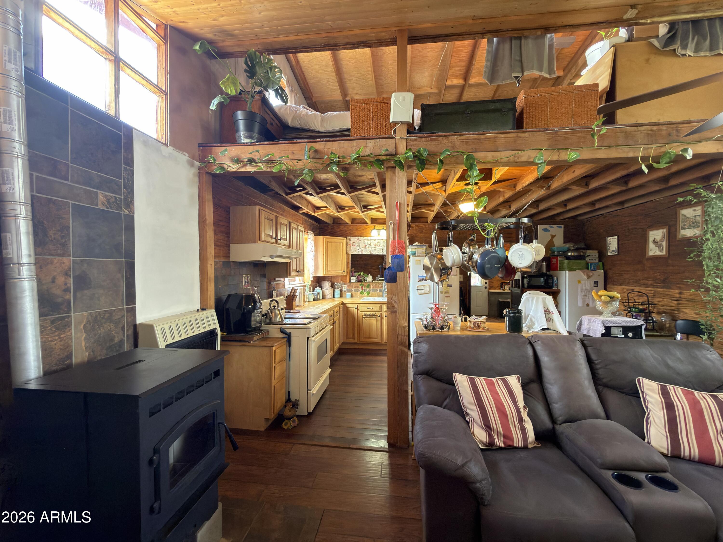 21750 Ranch Road Williams, AZ 86046 - Photo 5 of 47 Living Area to Kitchen