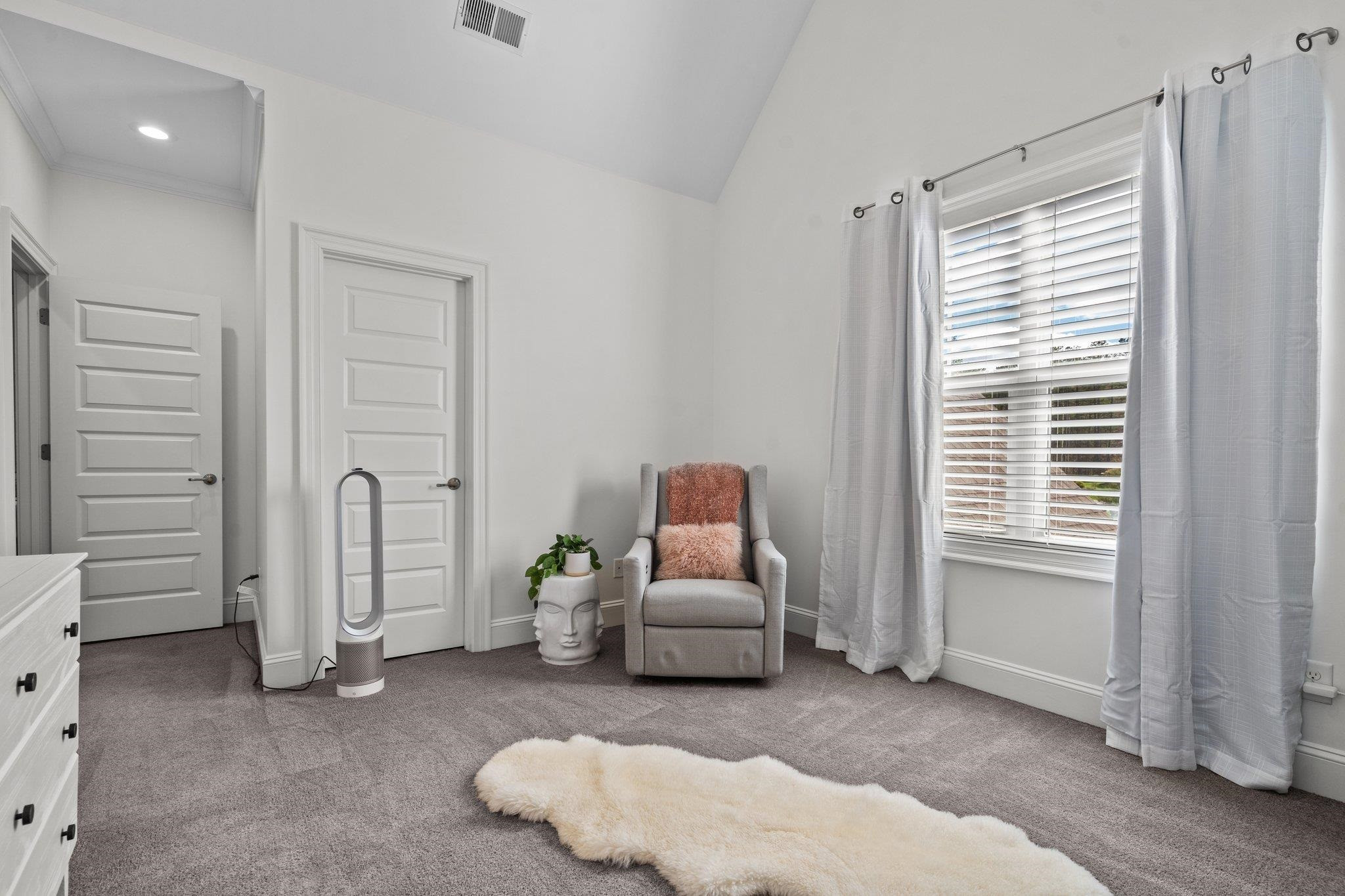 7605 Scarlet Court Raleigh, NC 27614 - Photo 22 of 30 Spacious Room With Great Light, Beautiful Vaulted Ceiling & a Large Walk-in Closet. Upstairs Bedroom