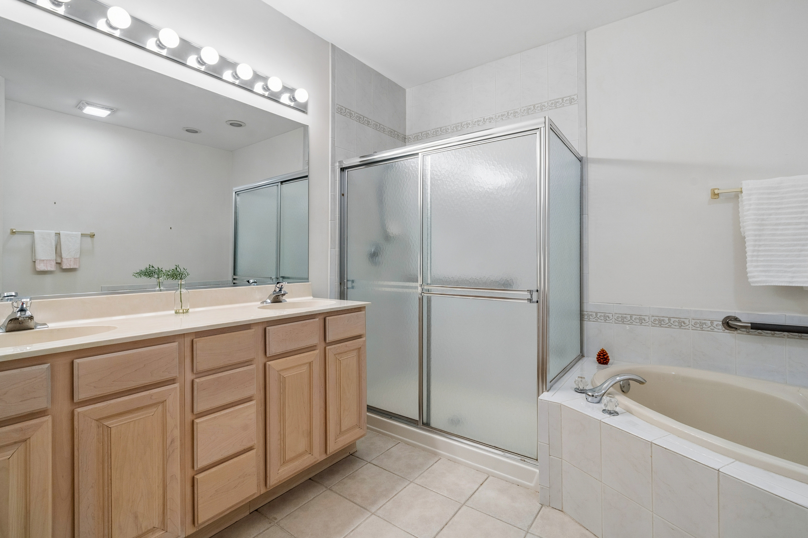 1738 Park Ridge Point Park Ridge, IL 60068 - Photo 15 of 27 a bathroom with a tub a sink and mirror