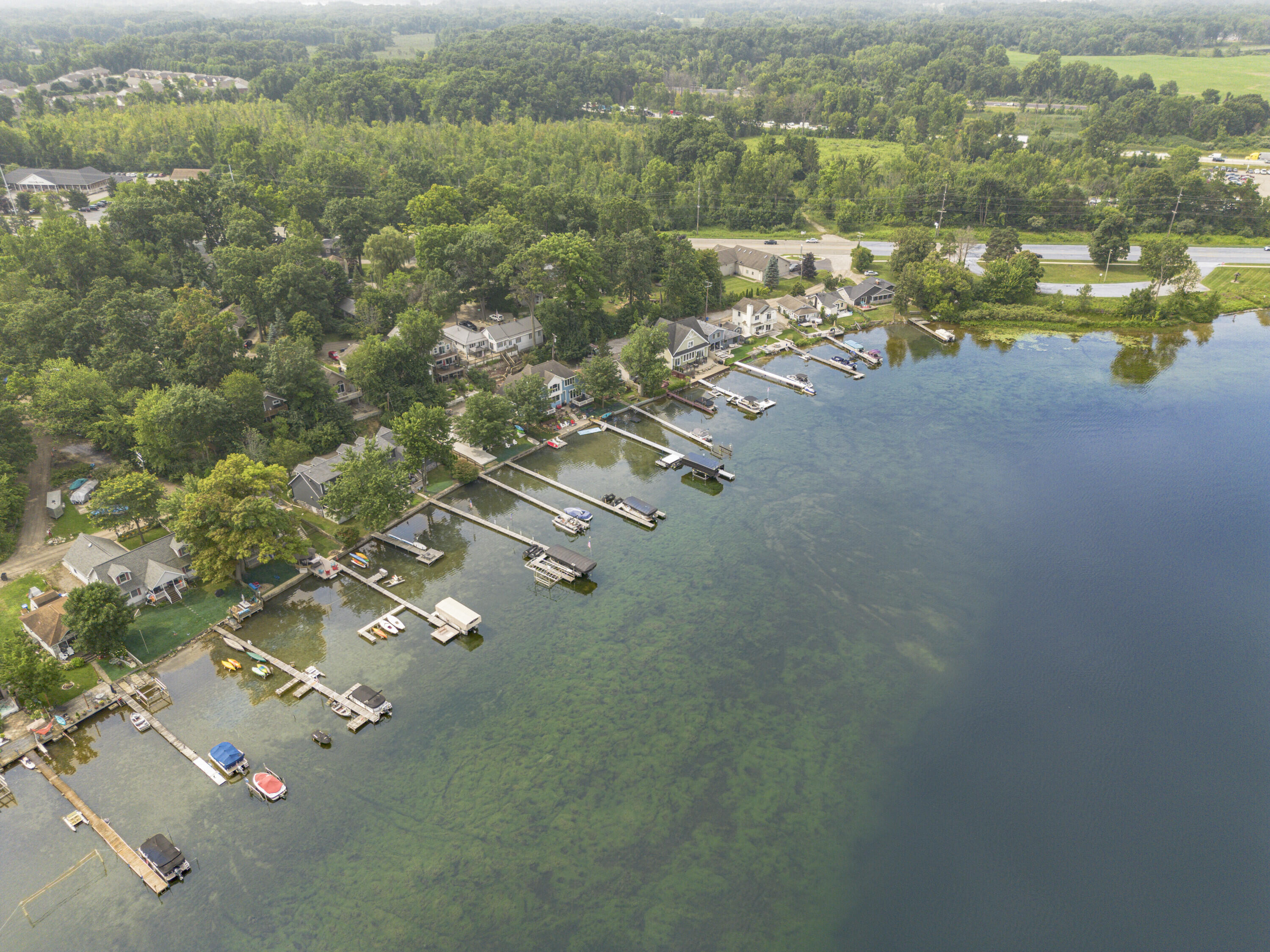 5307 Dickson Road Howell, MI 48843 - Photo 8 of 55 Drone coast view 5