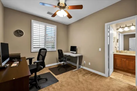 a view of a workspace with a window