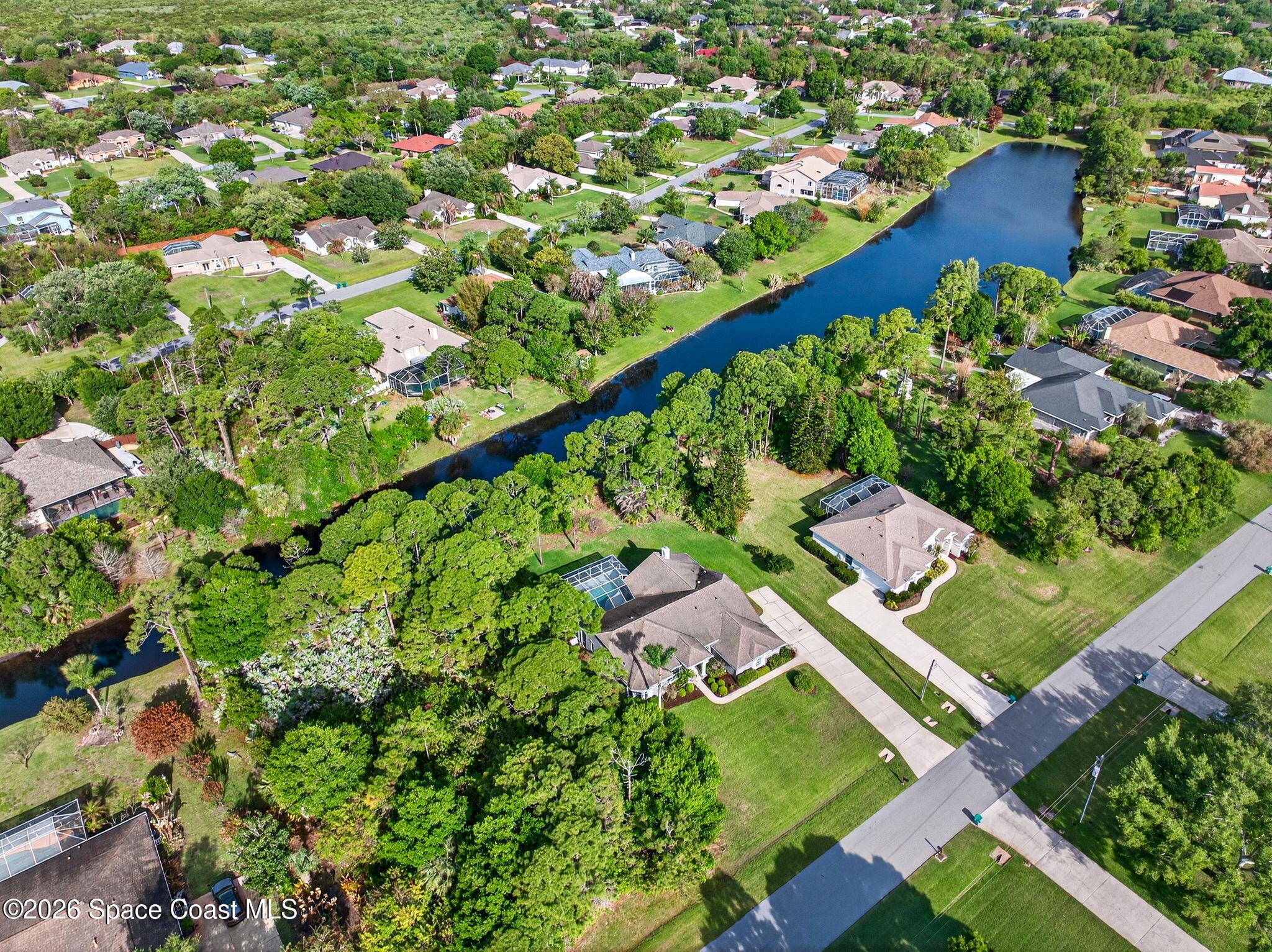 4404 Long Lake Road Melbourne, FL 32934 - Photo 73 of 92 Aerial View