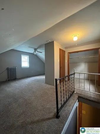 a view of hallway with stairs