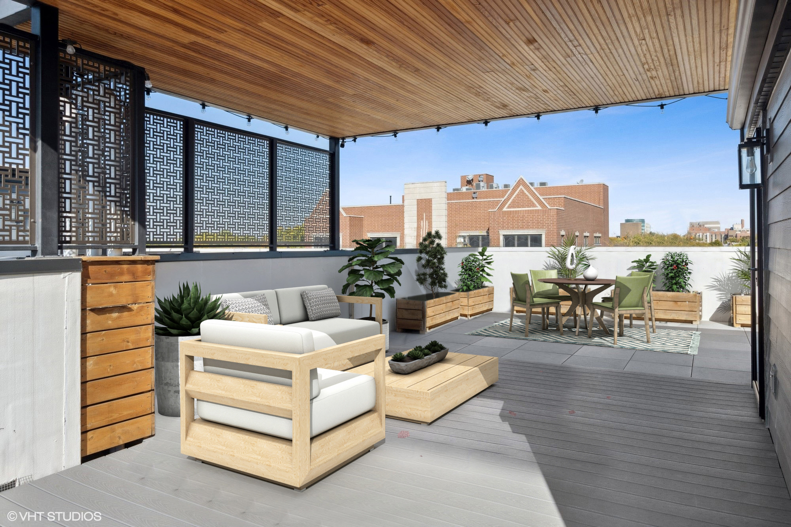 2751 West Lawrence Avenue, Unit 3W Chicago, IL 60625 - Photo 19 of 21 a view of a terrace with furniture and wooden floor