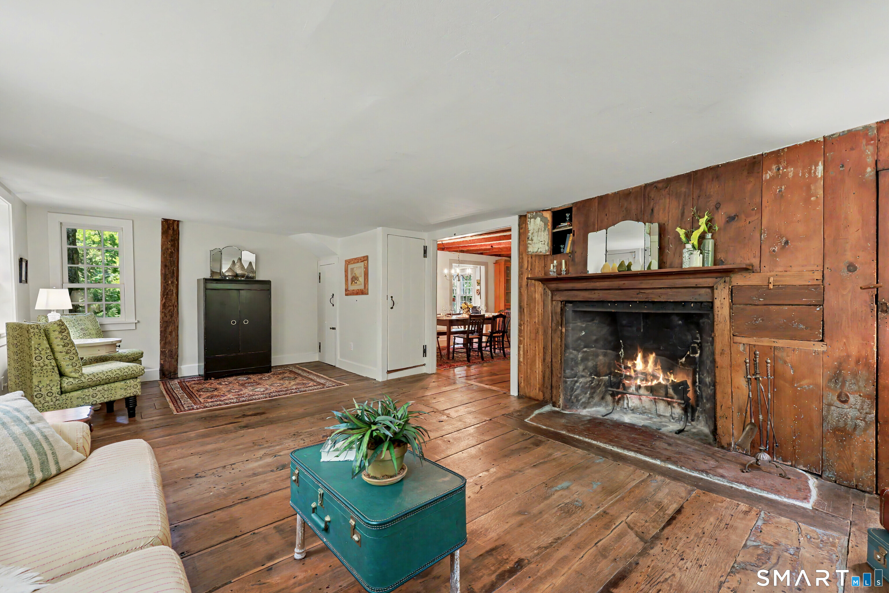 183 Range Road Wilton, CT 06897 - Photo 8 of 40 The original wide plank floors are impressive