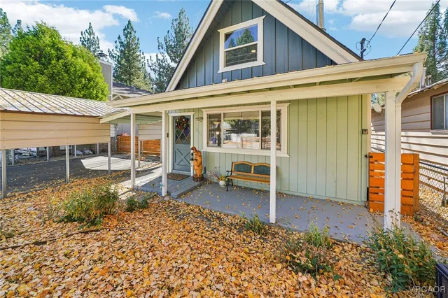 front view of a house with a porch