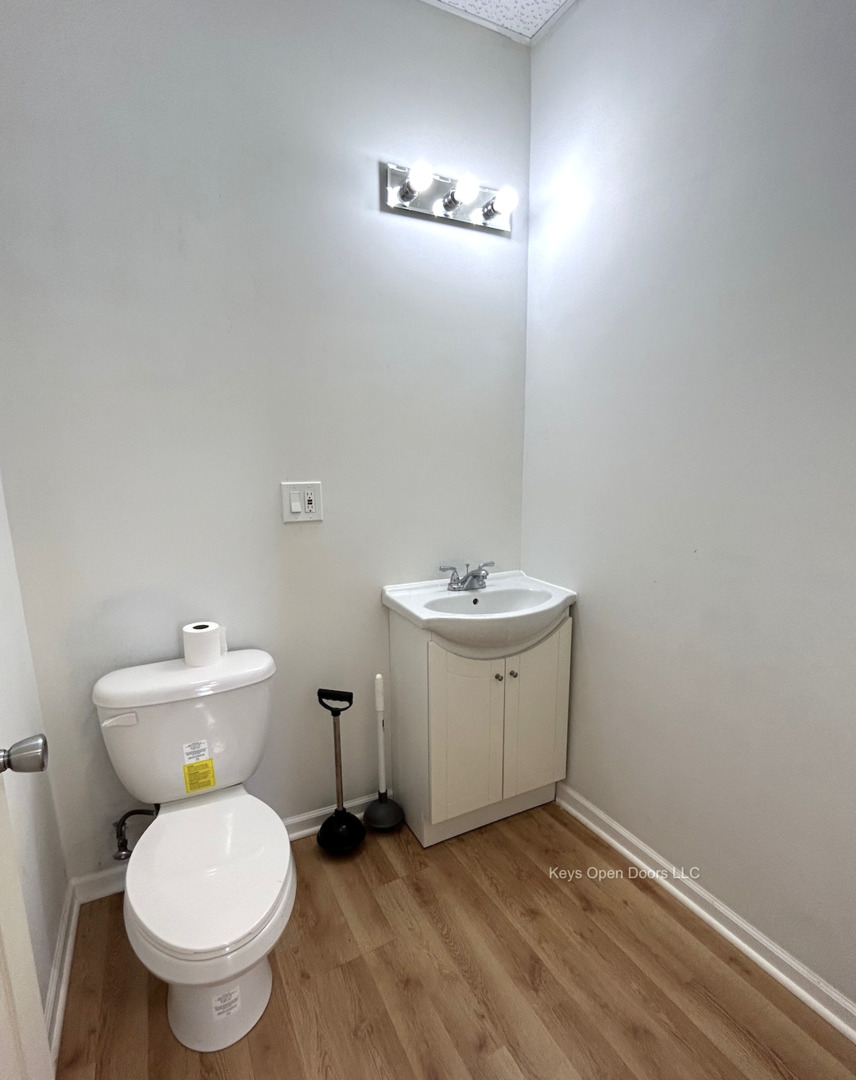 509 Fifth Street Aurora, IL 60505 - Photo 7 of 14 a bathroom with a sink and a toilet