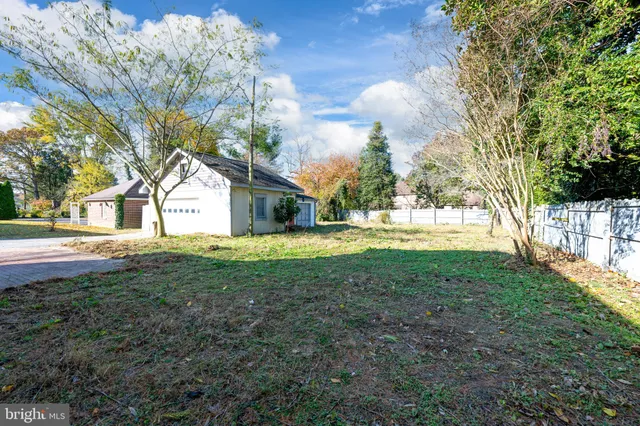a view of yard with tree s