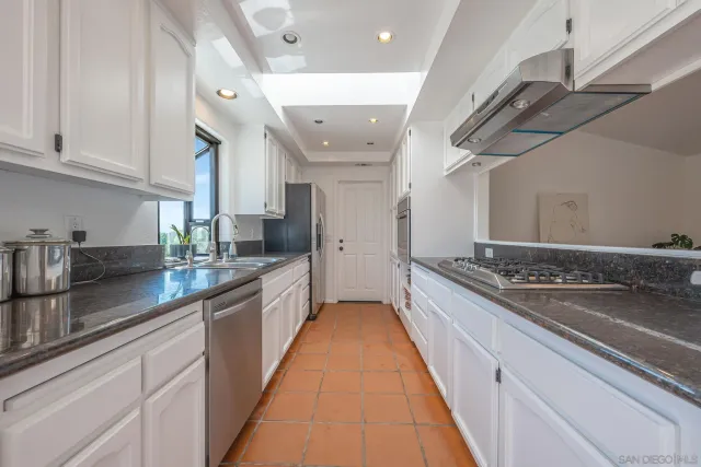 a view of a garden with a fountain