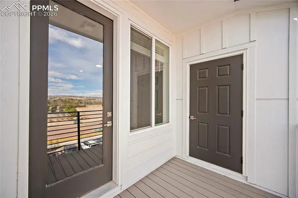 a view of front door