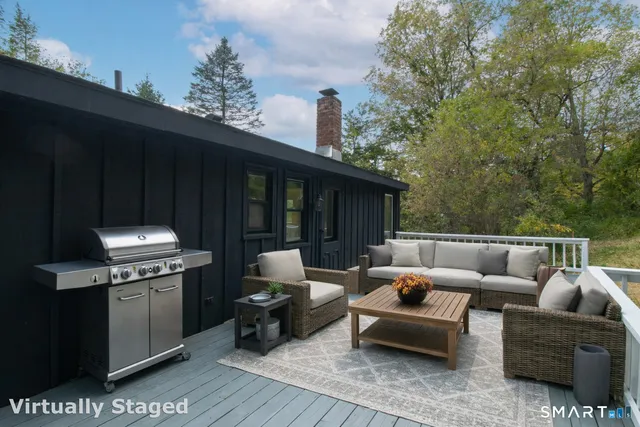 a terrace view with seating space