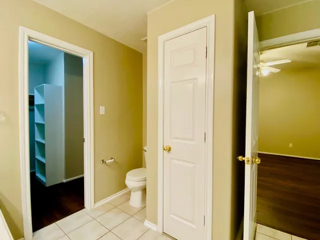 a bathroom with a toilet